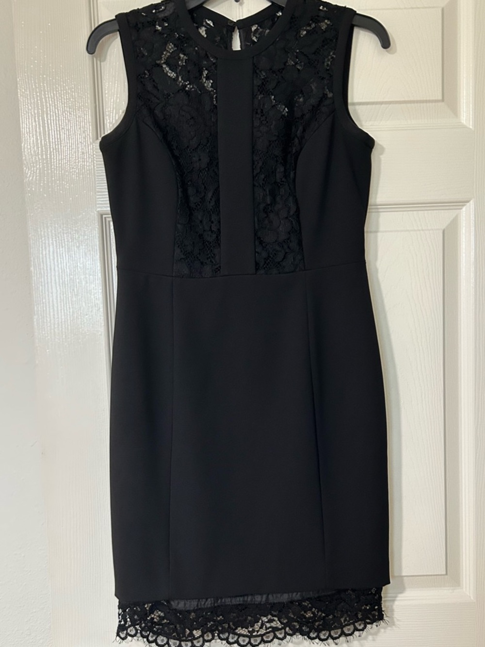 {H&M} Classic Black Lace Sheath Dress